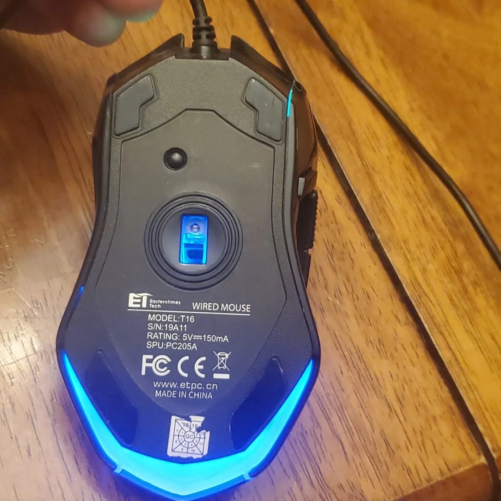 ET Color Changing Wired Gaming Mouse